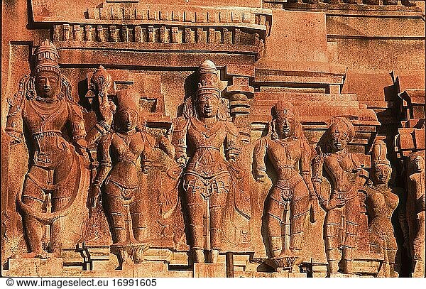 Die Landschaft von Hampi  sein Erbe  der Krishna-Tempel  das Zentrum der gleichnamigen Hauptstadt des Hindu-Reiches Vijayanagara im 14. Jahrhundert. Indien 2005.