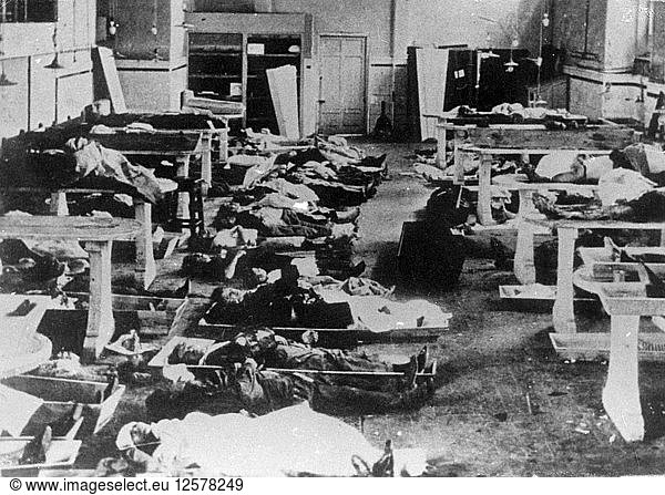 Die Leichenhalle  Barcelona  Katalonien  Spanien  Spanischer Bürgerkrieg  ca. 1936-c1939. Künstler: Unbekannt