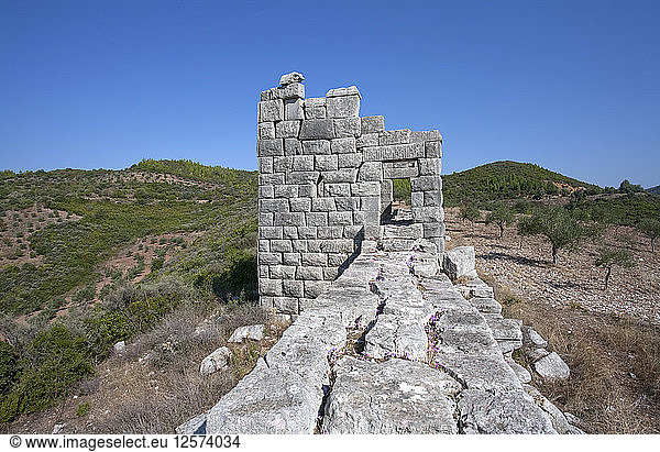 Die Mauern von Messene  Griechenland. Künstler: Samuel Magal