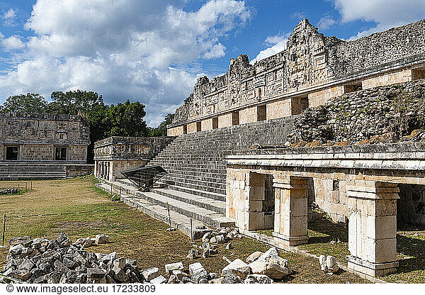 Die Maya-Ruinen von Uxmal  UNESCO-Weltkulturerbe  Yucatan  Mexiko  Nordamerika