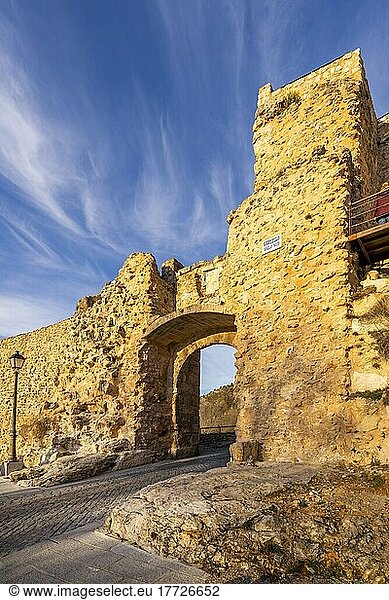 Die Ruinen der Burg  Cuenca  Kastilien-La Mancha  Spanien  Europa