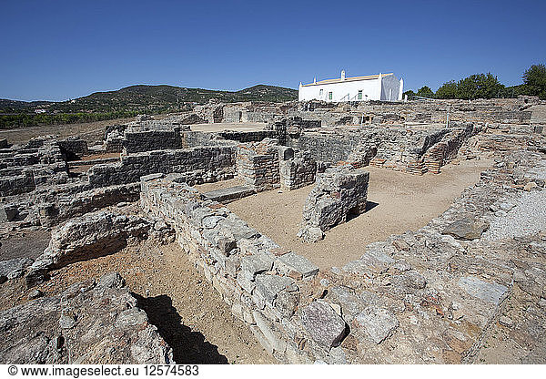 Die Ruinen eines römischen Hauses  Milreu  Portugal  2009. Künstler: Samuel Magal