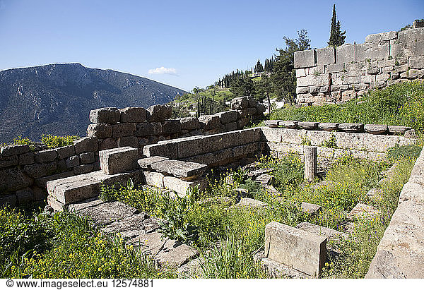 Die Schatzkammer von Sikyon  Delphi  Griechenland. Künstler: Samuel Magal