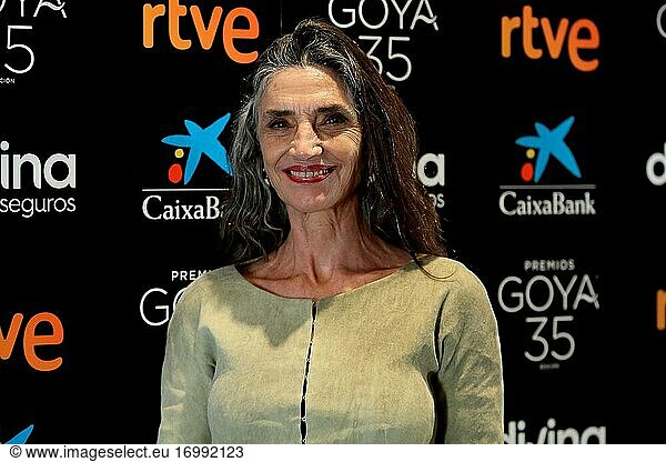 Die Schauspielerin Angela Molina nimmt am Fotocall Goya-Ehrenpreis 2021 teil. 8. Februar 2021 Madrid