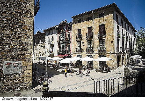 Die Stadt Elorrio im Baskenland Guipuzcua in Spanien am 25. Juli 2020.