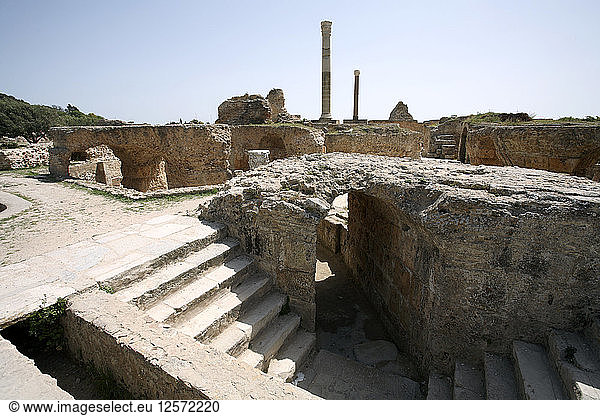 Die Thermen des Antoninus Pius in Karthago  Tunesien. Künstler: Samuel Magal