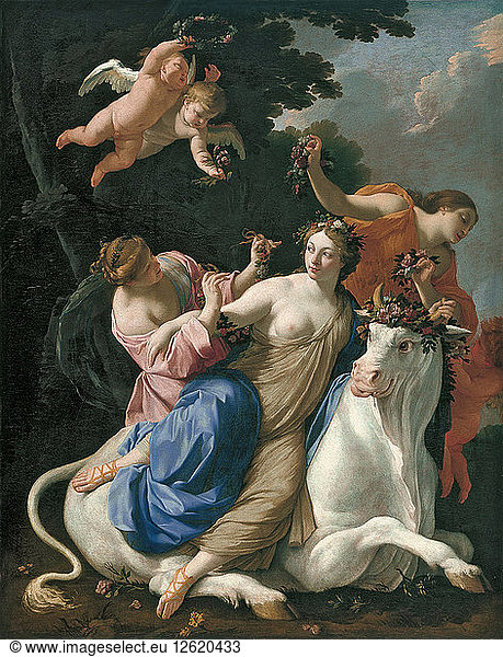 Die Vergewaltigung von Europa. Künstler: Vouet  Simon (1590-1649)