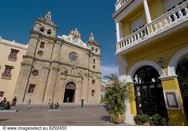 Die Walled Stadt (Ciudad Amurallada)  UNESCO Weltkulturerbe  Cartagena  Kolumbien  Südamerika