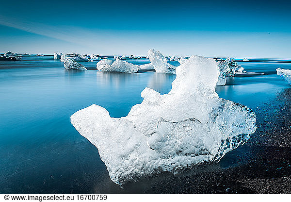 Die wunderschöne Gletscherlagune Jokulsarlon