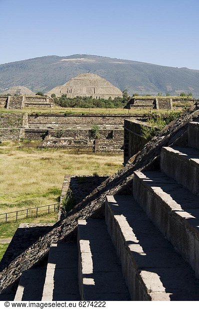 Die Zitadelle  Teotihuacan  UNESCO Weltkulturerbe  nördlich von Mexiko-Stadt  Mexiko  Nordamerika