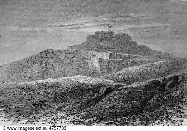 Die Zitadelle von Belfort  Illustrierte Kriegschronik 1870 - 1871  Deutsch-französischer Feldzug