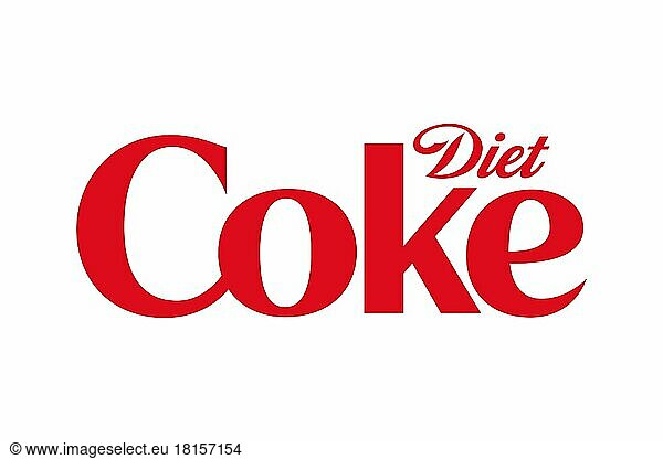 Diet Coke  Logo  Weißer Hintergrund