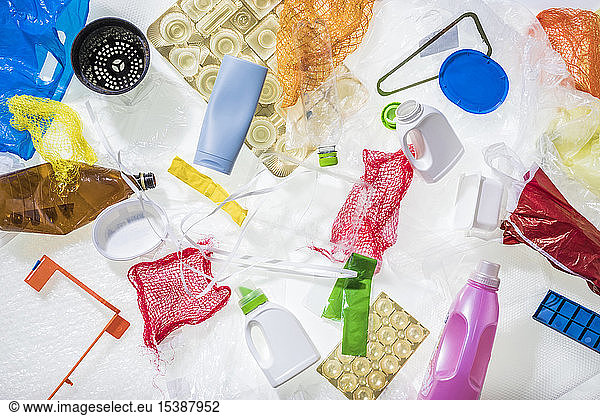 Different plastic waste