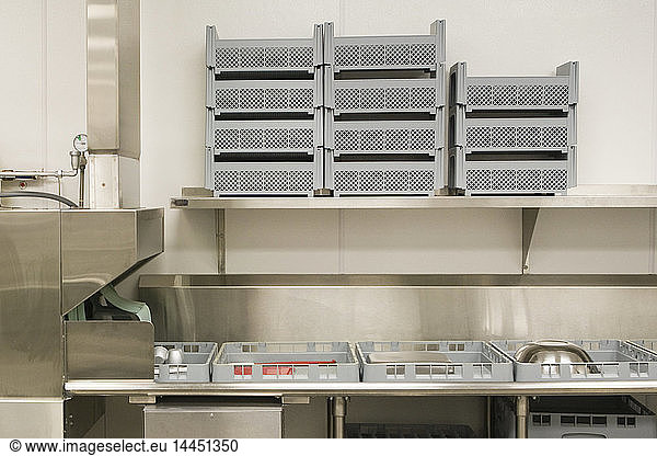 Dish Washing Area in a Commercial Kitchen