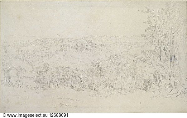 Distant View of Lowther Castle (Park Scene)  1809. Artist: JMW Turner.