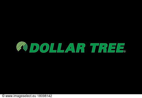 Dollar Tree  Logo  Schwarzer Hintergrund