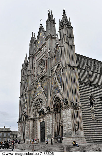 Dom in Orvieto  Kathedrale  Provinz Terni  Umbrien  Italien  Europa