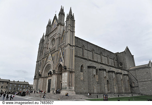 Dom in Orvieto  Kathedrale  Provinz Terni  Umbrien  Italien  Europa
