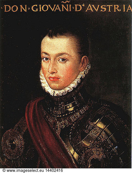 Don Juan of Austria (1547 - 1578)known as Don John of Austria  and in Spanish as Don Juan de Austria was an illegitimate son of Holy Roman Emperor Charles V. He became a military leader in the service of his half-brother  Philip of Spain and is best known for his naval victory at the Battle of Lepanto in 1571.