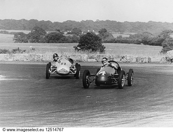 Don Parker und Peter Collins  Silverstone  1949. Künstler: Unbekannt