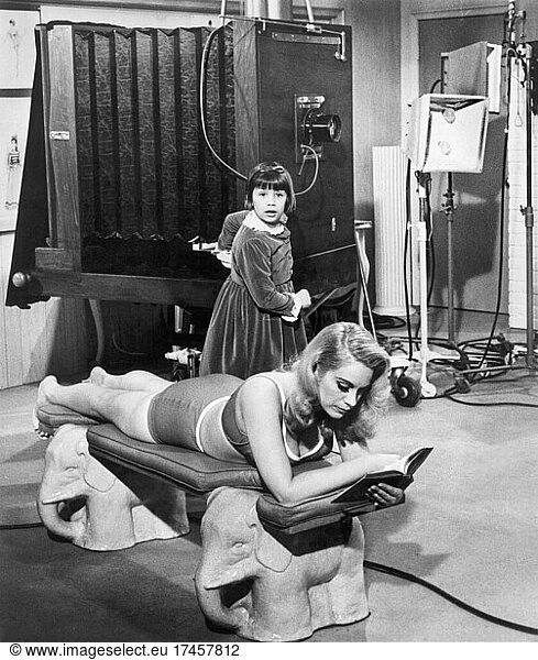 Donna Butterworth  Eve Bruce  on-set of the Film  'The Family Jewels'  Paramount Pictures  1965