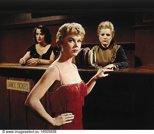 Doris Day in Group Scene  on-set of the Film  Love Me or Leave Me  1955
