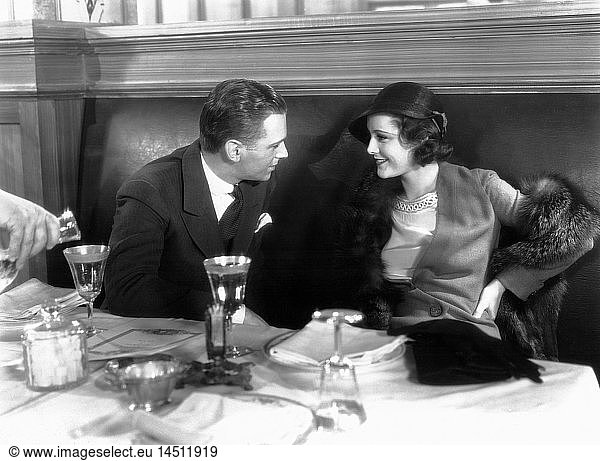 Douglas Fairbanks Jr.  Frances Dee  on-set of the Film  Love is a Racket  1932