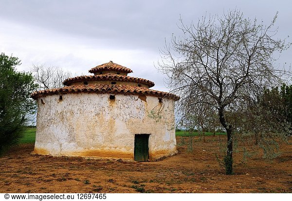 Dovecote. Villanueva de los Caballeros. Tierra de Campos region. Valladolid province. Castilla y Leon. Spain