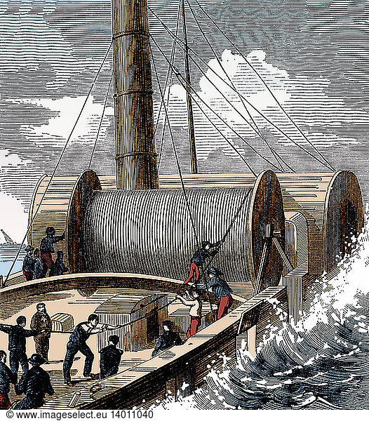 Dover to Calais Telegraph Wire  1850
