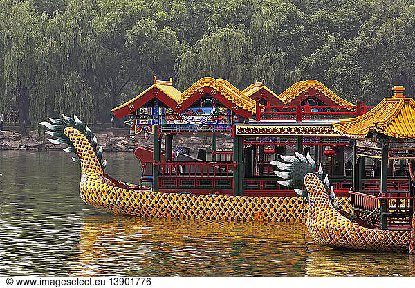 Dragon Boats  Summer Palace  China