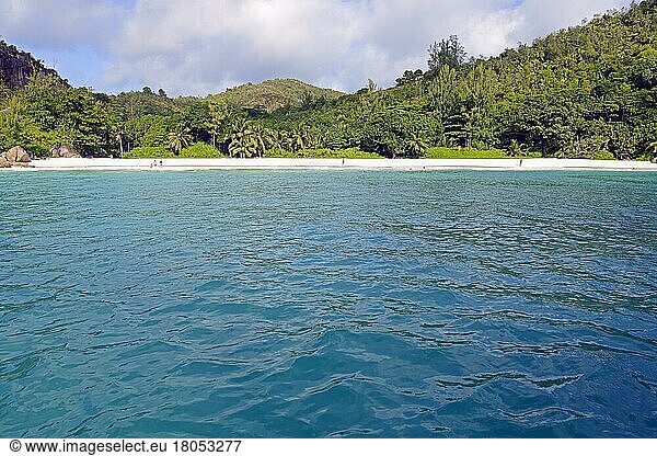 Dream beach Anse Gorgette  Praslin Island  Seychelles  Africa