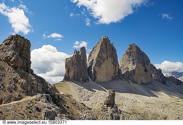 Drei Zinnen  Sextner Dolomiten  Südtirol  Südtirol  Italien  Europa