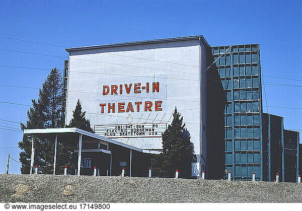 Drive-in Theatre  Route 30  Marshalltown  Iowa  USA  John Margolies Roadside America Photograph Archive  1980