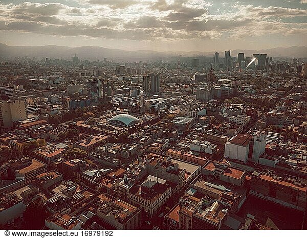 Drohnenfotografie aus Mexiko-Stadt