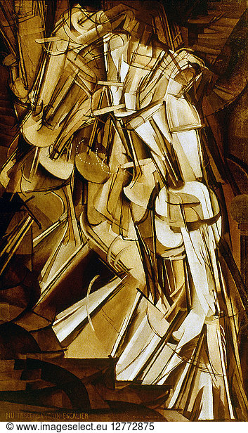 DUCHAMP: NUDE DUCHAMP: NUDE, 1912. 'Nu descendant un escalier, no. 2 ...