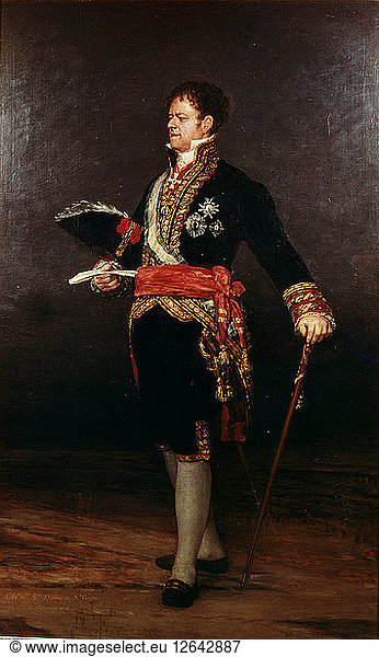Duke of San Carlos  1815  oil painting by Francisco de Goya.