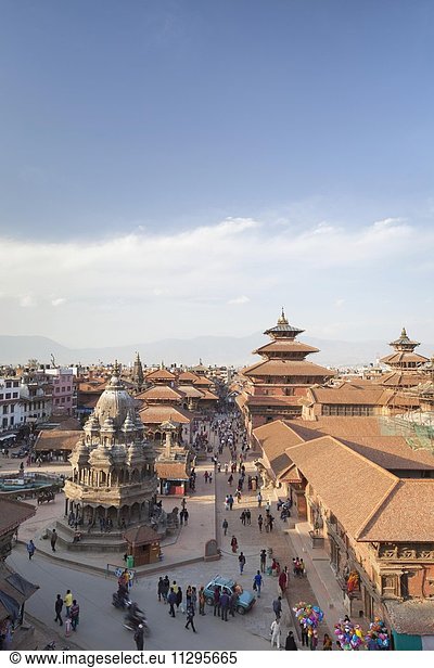 Durbar Square,  buddhistische Tempel,  zerstört durch Erdbeben im April 2015,  Patna,  Nepal,  Asien