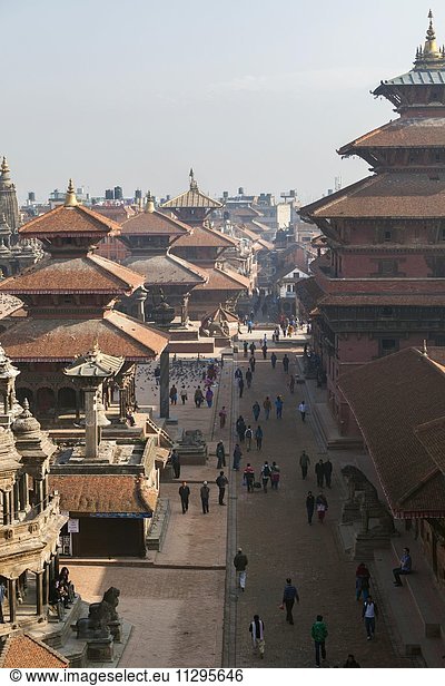 Durbar Square  buddhistische Tempel  zerstört durch Erdbeben im April 2015  Patna  Nepal  Asien