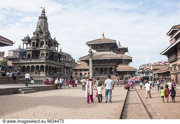 Durbar Square with tourists