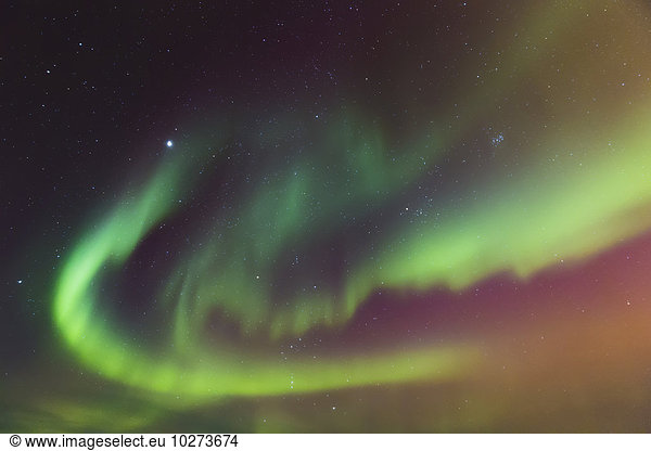 durchsichtig transparent transparente transparentes Amerika Himmel über tanzen Schubkarre Verbindung Polarlicht Alaska