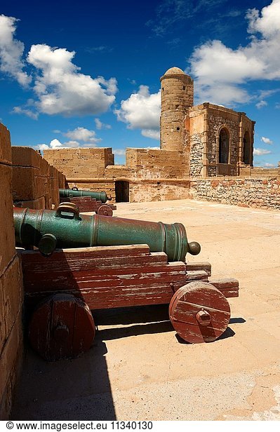 Dutch cannon made by Adrianus Crans in The Hague in 1744 on the Portuguese fortifications of Mogador or Mogadore. Essaouira  Morocco.