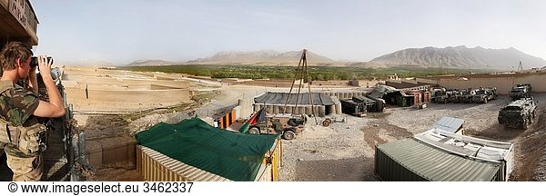 Dutch military base in Shora valley in Uruzgan