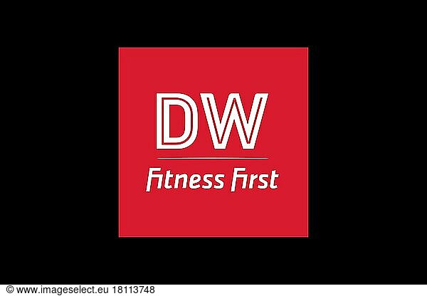 DW Sports Fitness  Logo  Schwarzer Hintergrund