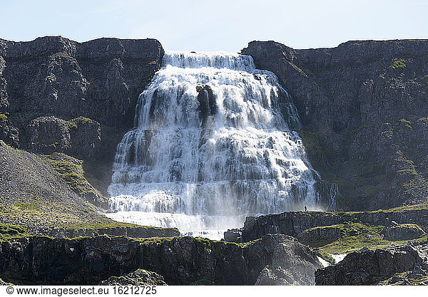 Dynjandi Waterfall at Iceland
