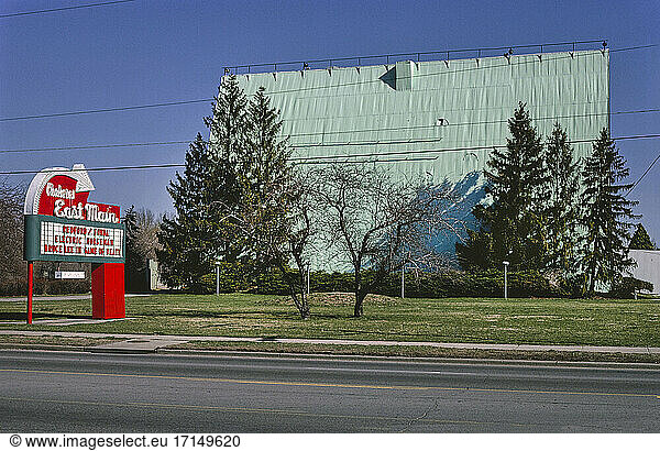 East Main Drive-in Theater  Columbus  Ohio  USA  John Margolies Roadside America Photograph Archive  1980