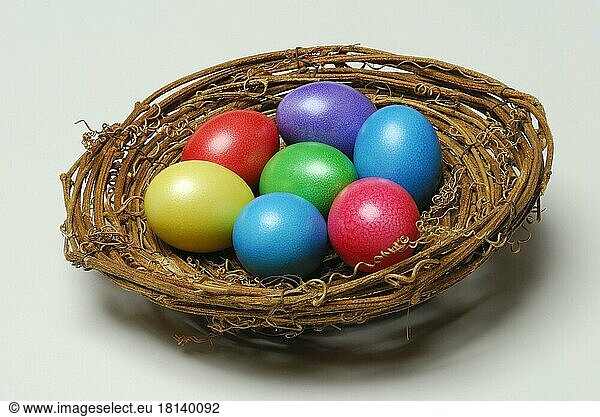 Easter eggs in basket  basket  bowl  easter egg  egg  eggs  easter  easter  easter  chicken eggs  tradition  traditional  dyed  painted  basket
