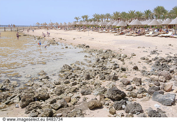 Ebbe am Coral Beach  Sharm el-Sheikh  Gouvernement Dschanub Sina  Ägypten