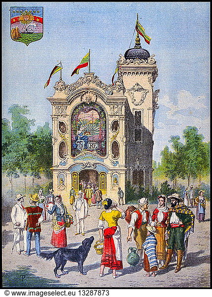 Ecuador  has its pavilion  at the Exposition Universelle of 1900