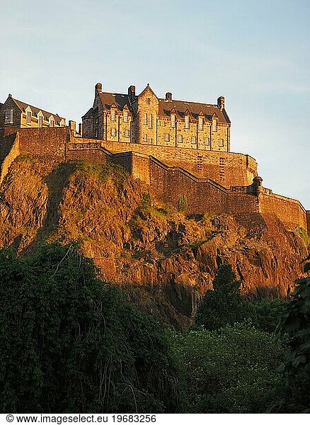 Edinburgh castle at sunset  Ireland  Europe