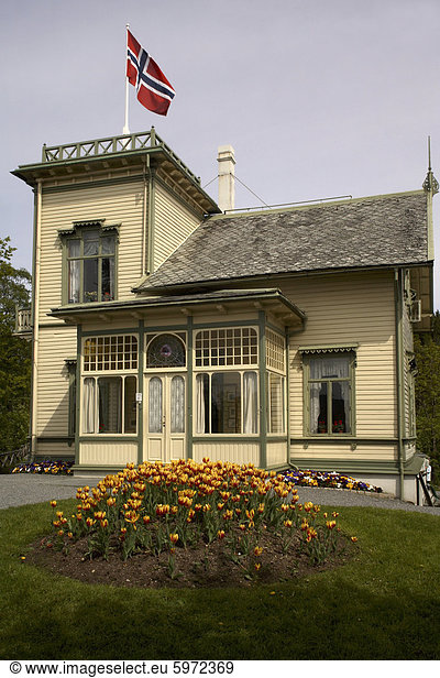 Edvard Grieg's home at Troldhaugen  near Bergen  Norway  Scandinavia  Europe